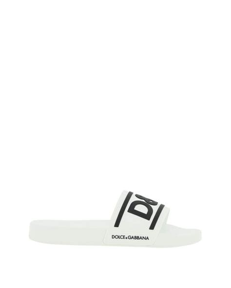 chanclas dolce gabbana hombre|Chancla playera de goma con logotipo DG .